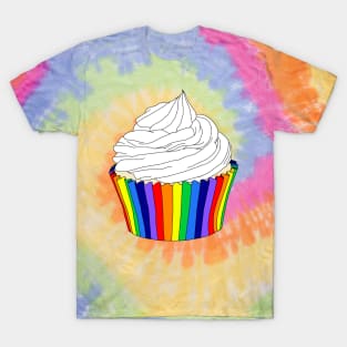 Rainbow Cupcake with Vanilla Icing T-Shirt